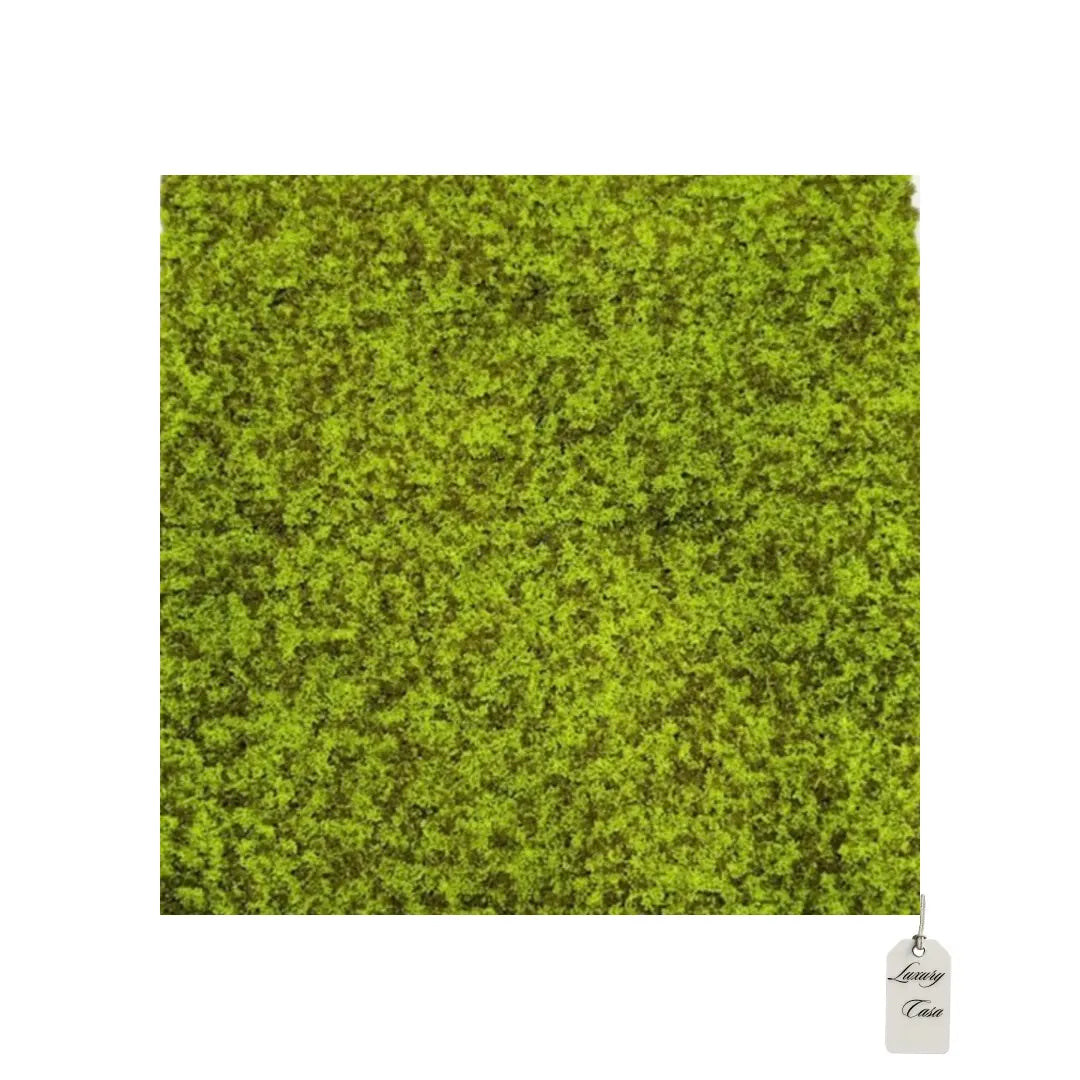 Artificial Moss Wall Panel Yellow Green 100x100 cm Luxury Casa