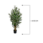 Artificial Olive Tree With Natural Wooden Trunk 120 cm Luxury Casa