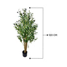 Artificial Olive Tree With Natural Wooden Trunk 120 cm Luxury Casa