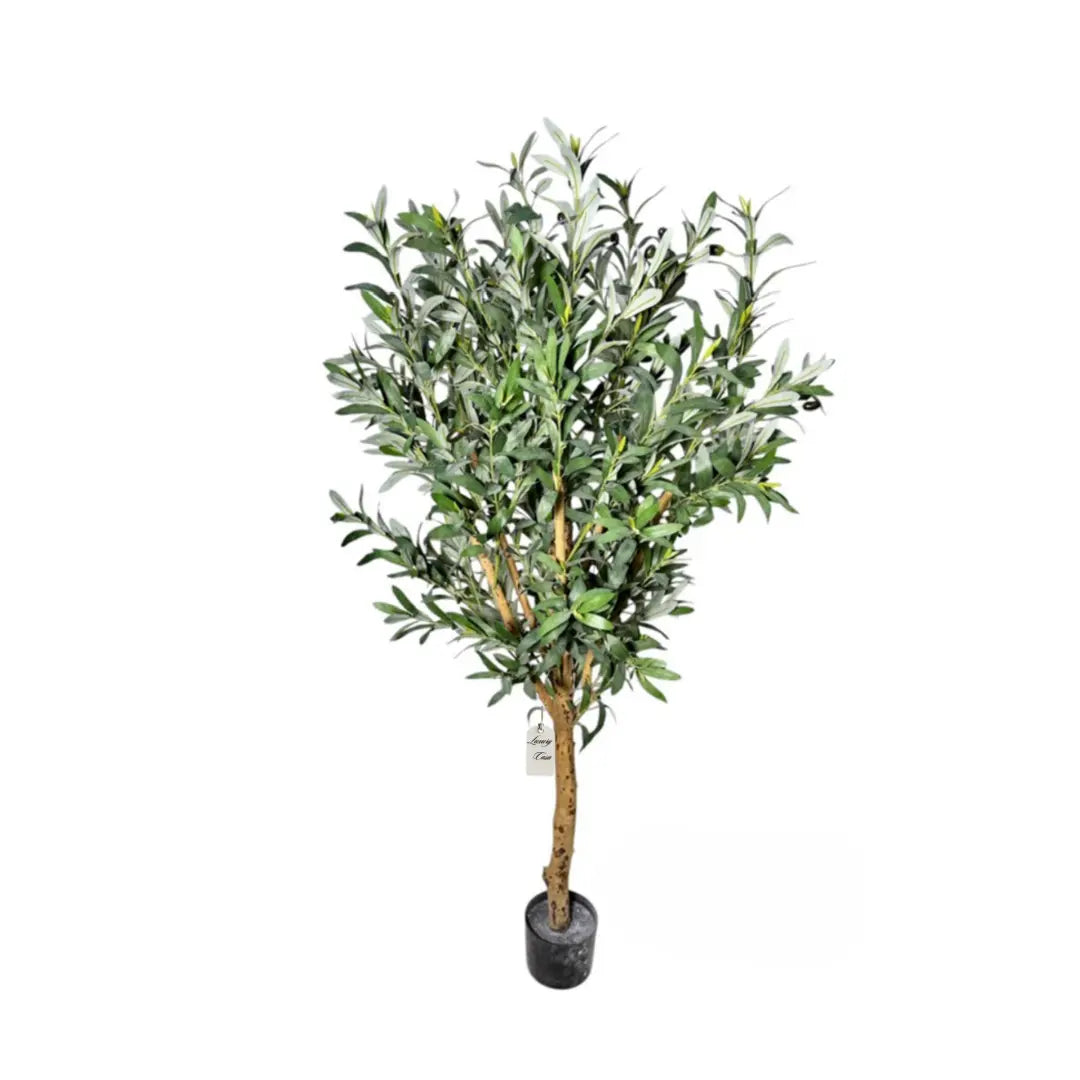 Artificial Olive Tree With Natural Wooden Trunk 120 cm Luxury Casa
