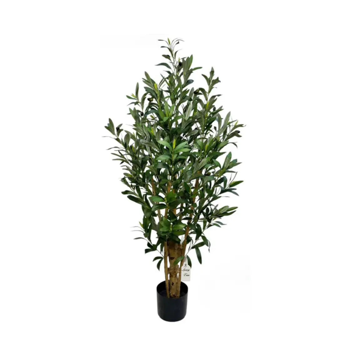 Artificial Olive Tree With Natural Wooden Trunk 120 cm Luxury Casa