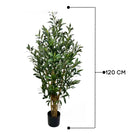 Artificial Olive Tree With Natural Wooden Trunk 120 cm Luxury Casa