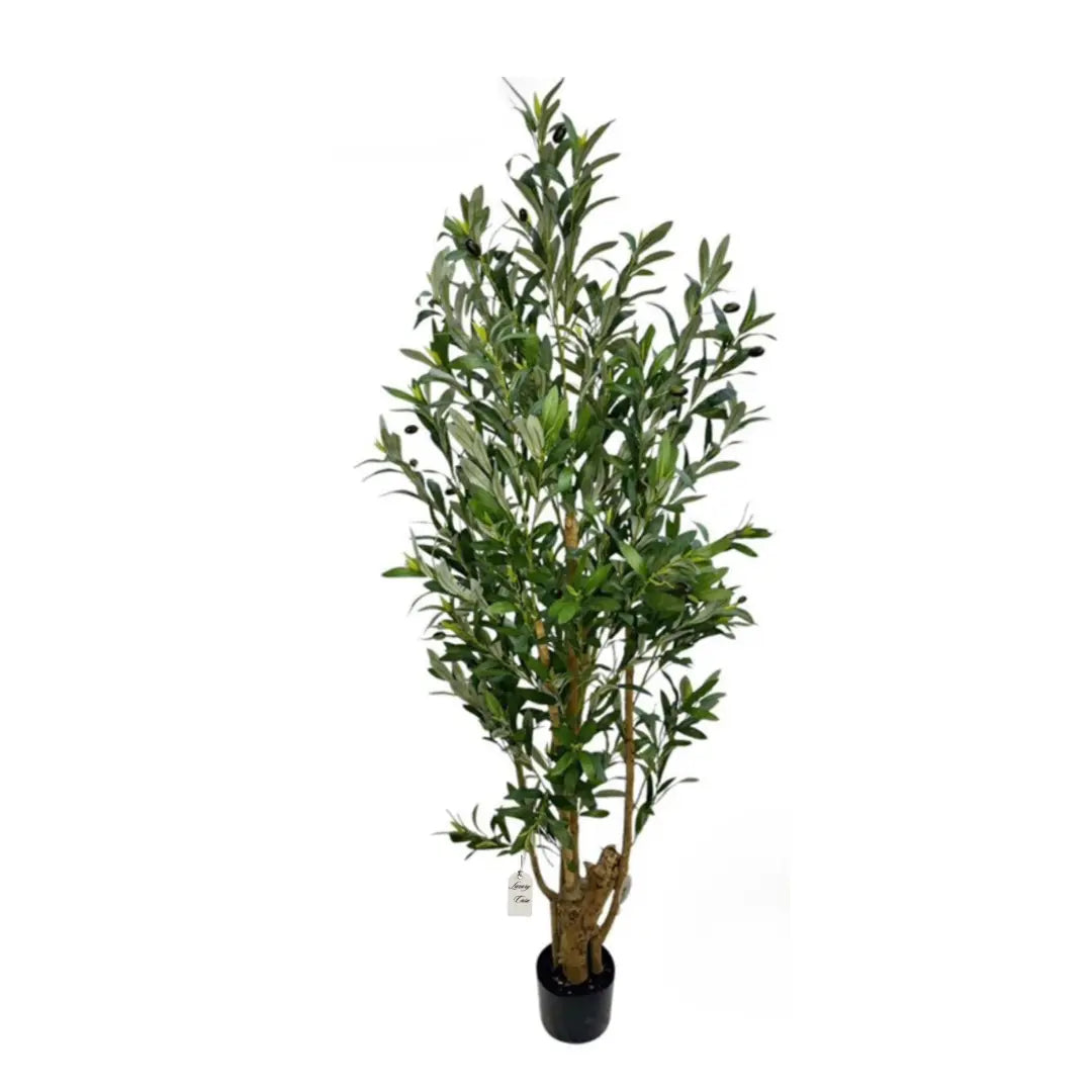 Artificial Olive Tree With Natural Wooden Trunk 150 cm Luxury Casa