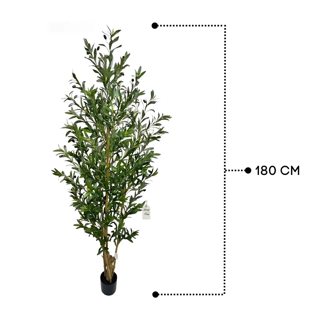 Artificial Olive Tree With Natural Wooden Trunk 180 cm Luxury Casa