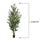Artificial Olive Tree With Natural Wooden Trunk 180 cm Luxury Casa