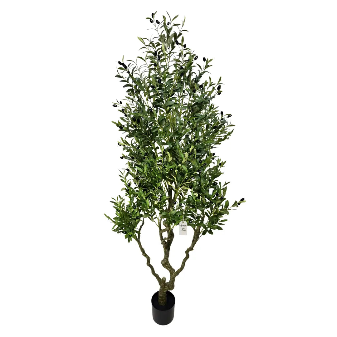 Artificial Olive Tree With Natural Wooden Trunk 180 cm Luxury Casa