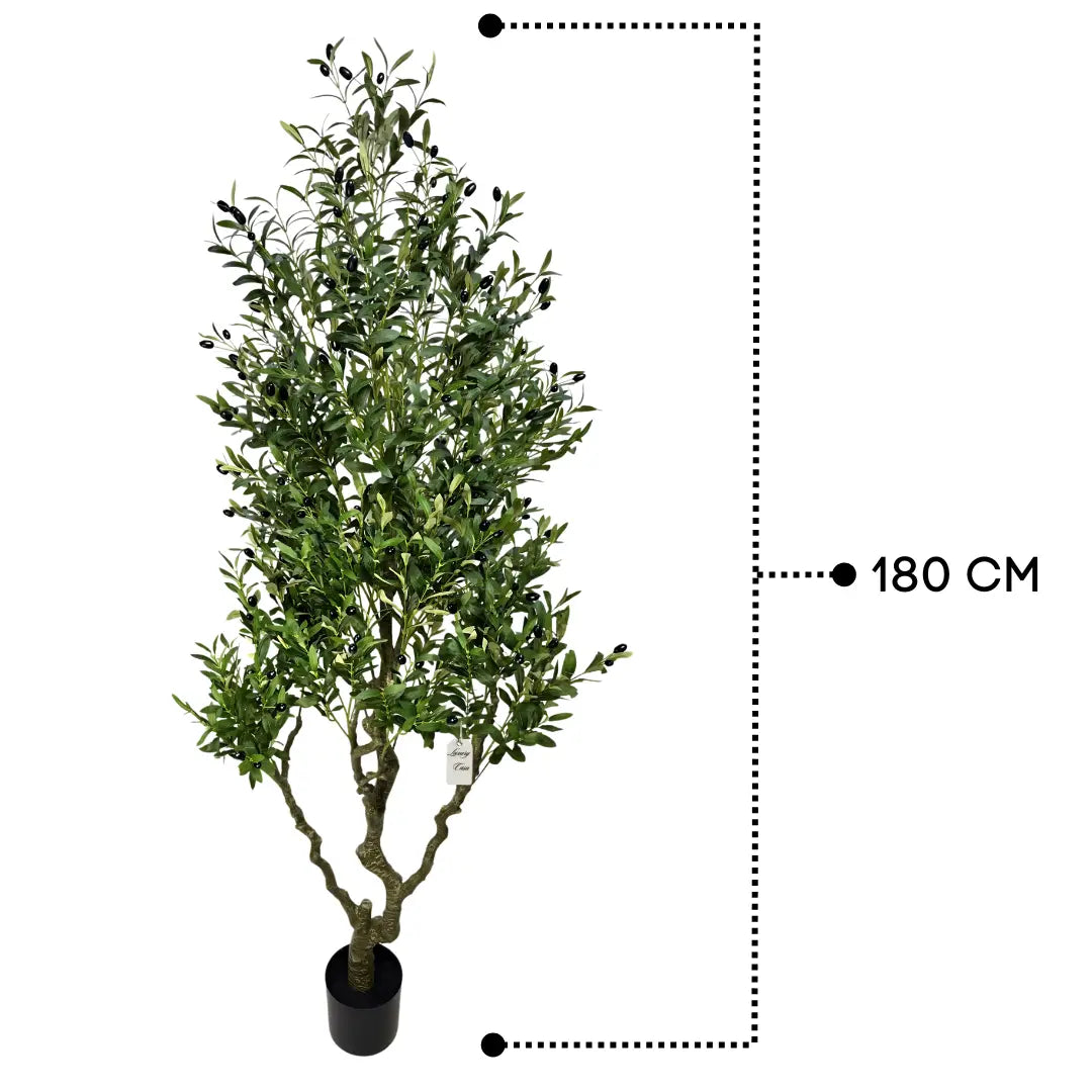 Artificial Olive Tree With Natural Wooden Trunk 180 cm Luxury Casa