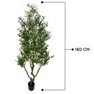 Artificial Olive Tree With Natural Wooden Trunk 180 cm Luxury Casa