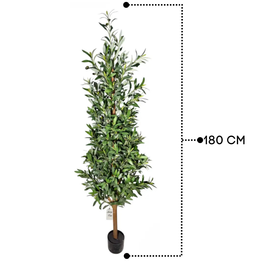 Artificial Olive Tree With Natural Wooden Trunk 180 cm Luxury Casa