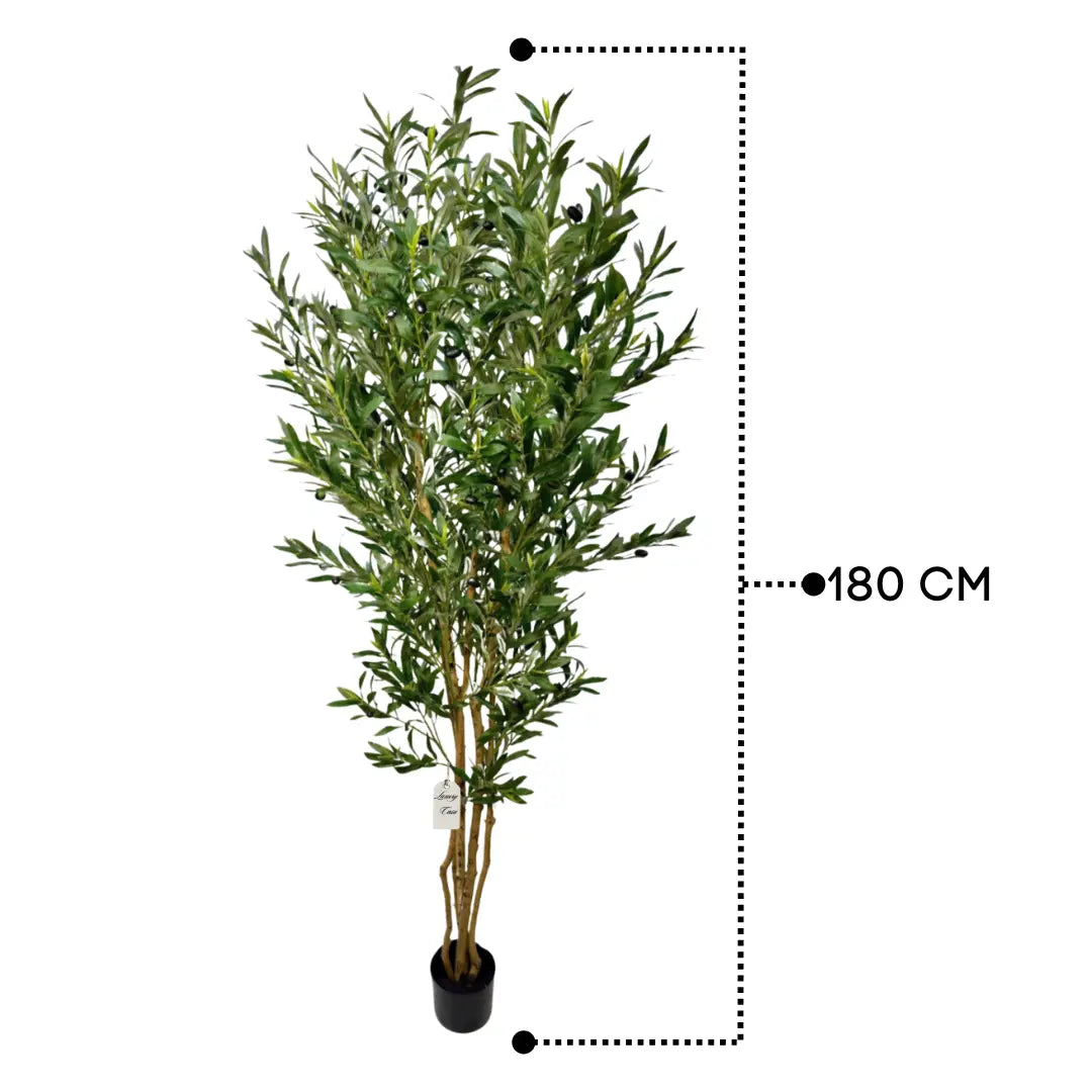 Artificial Olive Tree With Natural Wooden Trunk 180 cm Luxury Casa