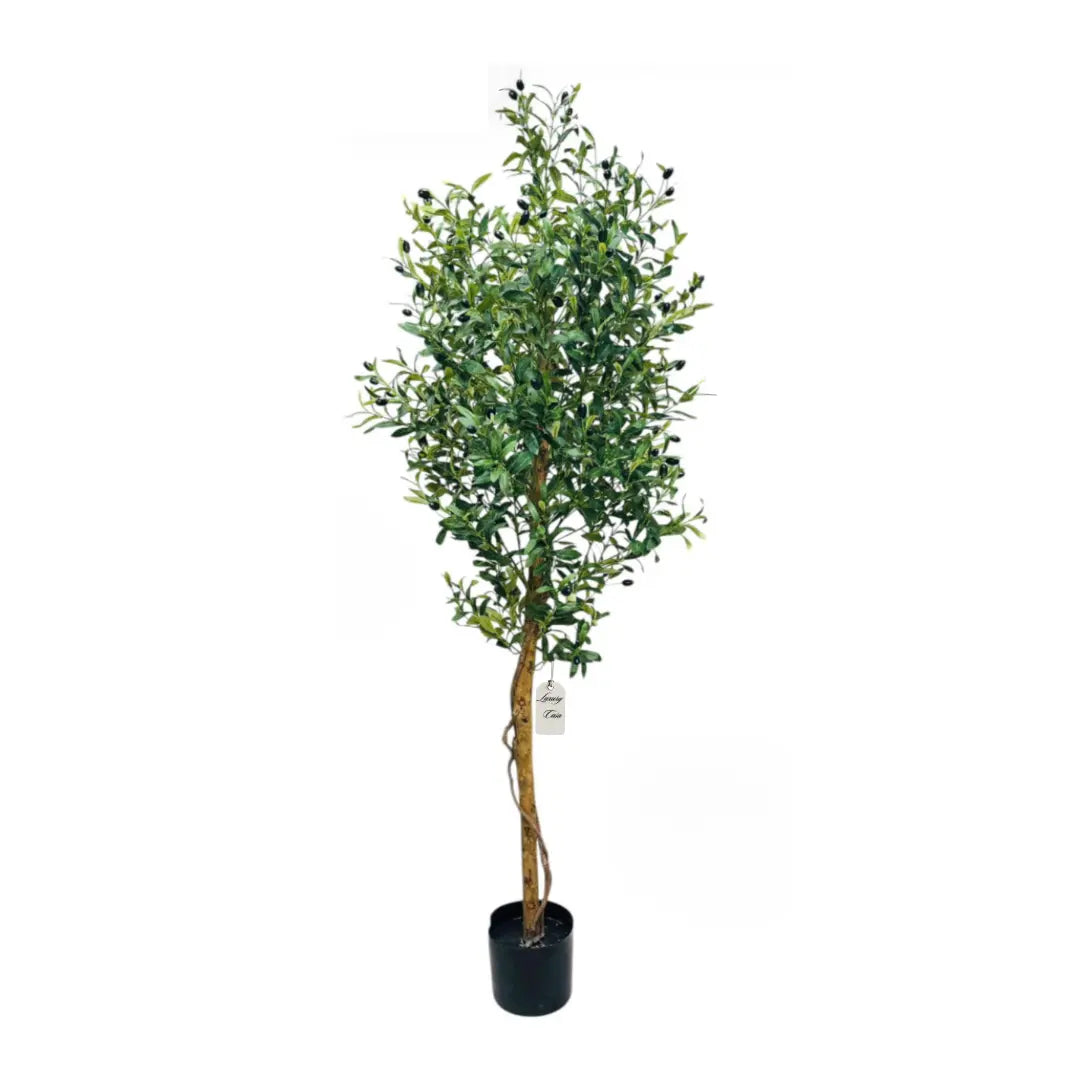 Artificial Olive Tree With Natural Wooden Trunk 190 cm Luxury Casa