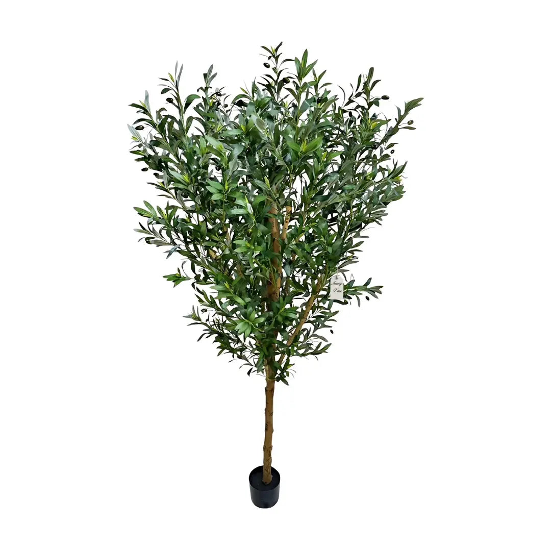Artificial Olive Tree With Natural Wooden Trunk 210 cm Luxury Casa