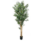 Artificial Olive Tree With Natural Wooden Trunk 210 cm Luxury Casa