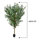 Artificial Olive Tree With Natural Wooden Trunk 210 cm Luxury Casa