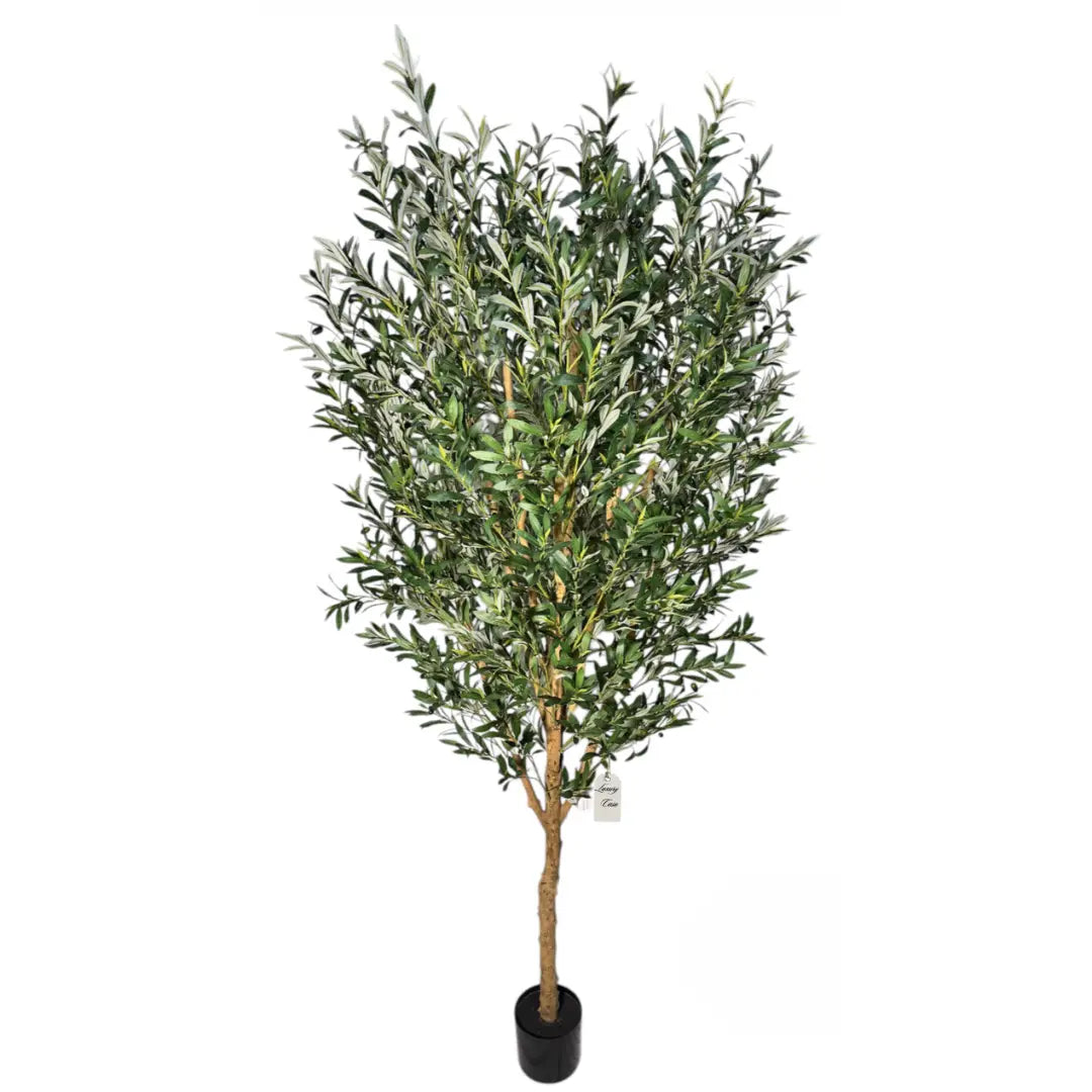 Artificial Olive Tree With Natural Wooden Trunk 250 cm Luxury Casa