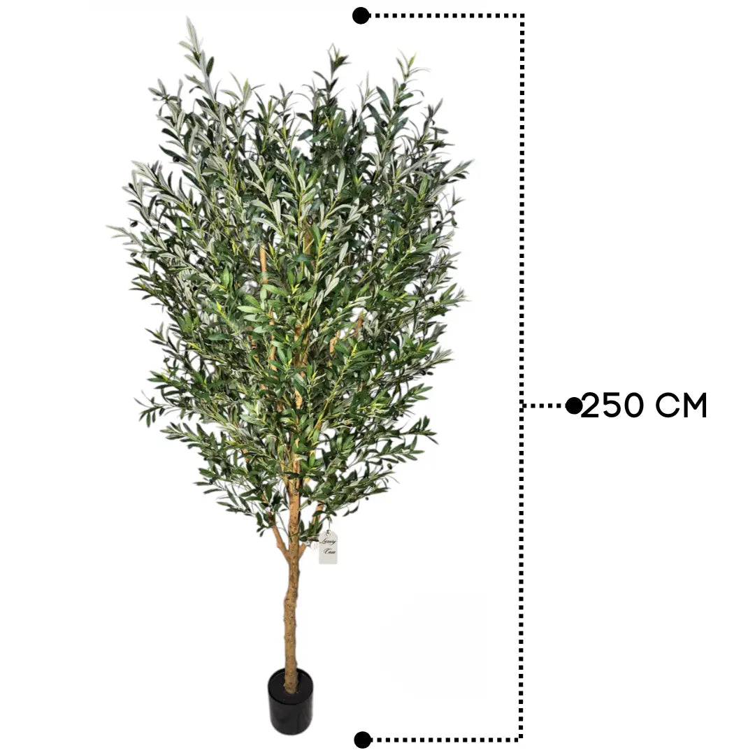 Artificial Olive Tree With Natural Wooden Trunk 250 cm Luxury Casa