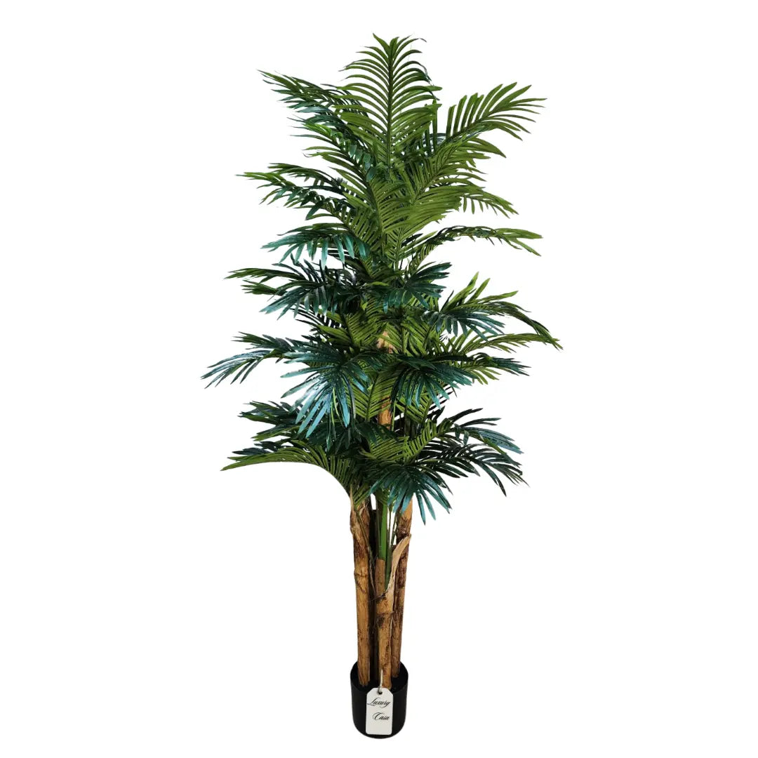 Artificial Palm Tree With Natural Wooden Trunk 180 cm Luxury Casa