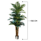 Artificial Palm Tree With Natural Wooden Trunk 180 cm Luxury Casa