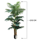 Artificial Palm Tree With Natural Wooden Trunk 210 cm Luxury Casa