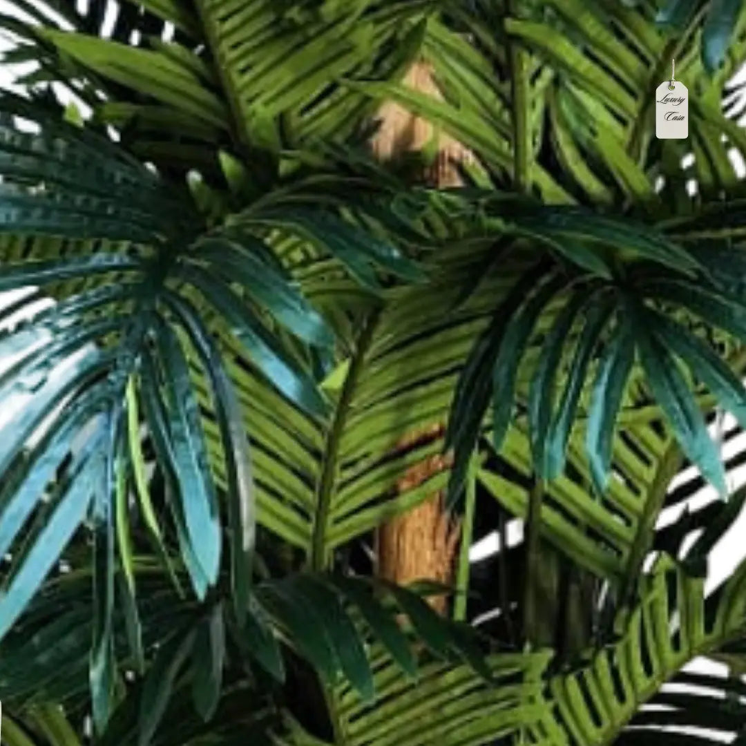 Artificial Palm Tree With Natural Wooden Trunk 210 cm Luxury Casa