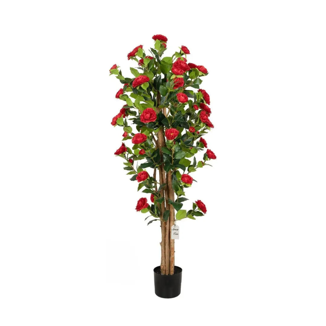Artificial Rose Tree With Natural Wooden Trunk 150 cm Luxury Casa