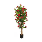Artificial Rose Tree With Natural Wooden Trunk 150 cm Luxury Casa