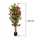 Artificial Rose Tree With Natural Wooden Trunk 150 cm Luxury Casa