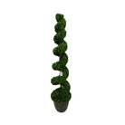 Artificial Topiary Boxwood Spiral Trees 120 Cm Luxury Casa
