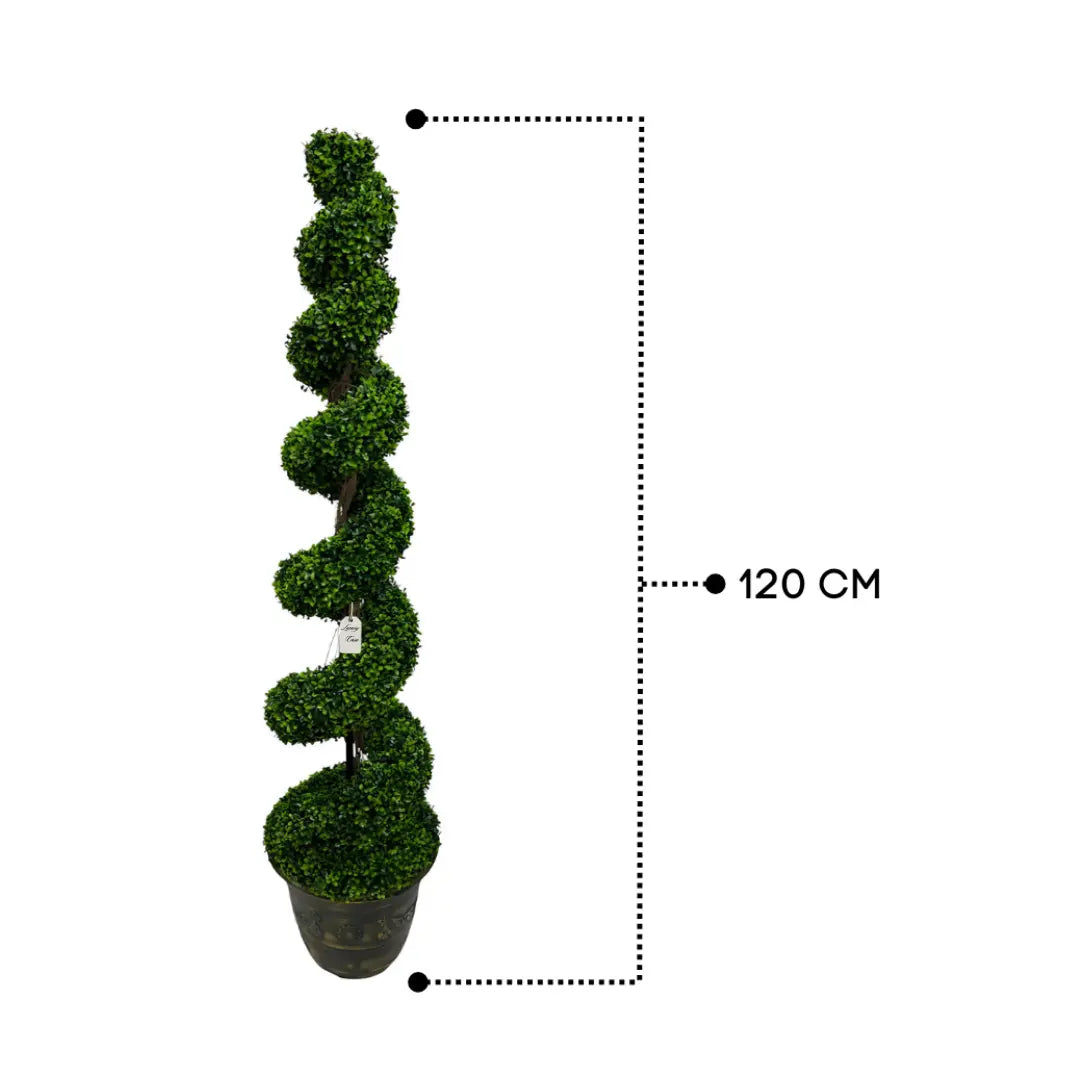 Artificial Topiary Boxwood Spiral Trees 120 Cm Luxury Casa