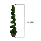 Artificial Topiary Boxwood Spiral Trees 120 Cm Luxury Casa