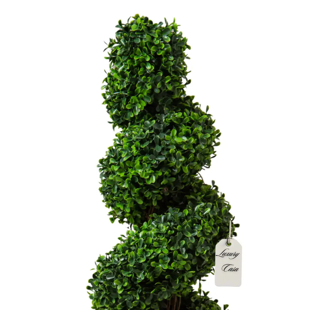 Artificial Topiary Boxwood Spiral Trees 120 Cm Luxury Casa