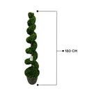Artificial Topiary Boxwood Spiral Trees 180 Cm Luxury Casa