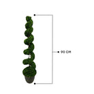 Artificial Topiary Boxwood Spiral Trees 90 Cm Luxury Casa