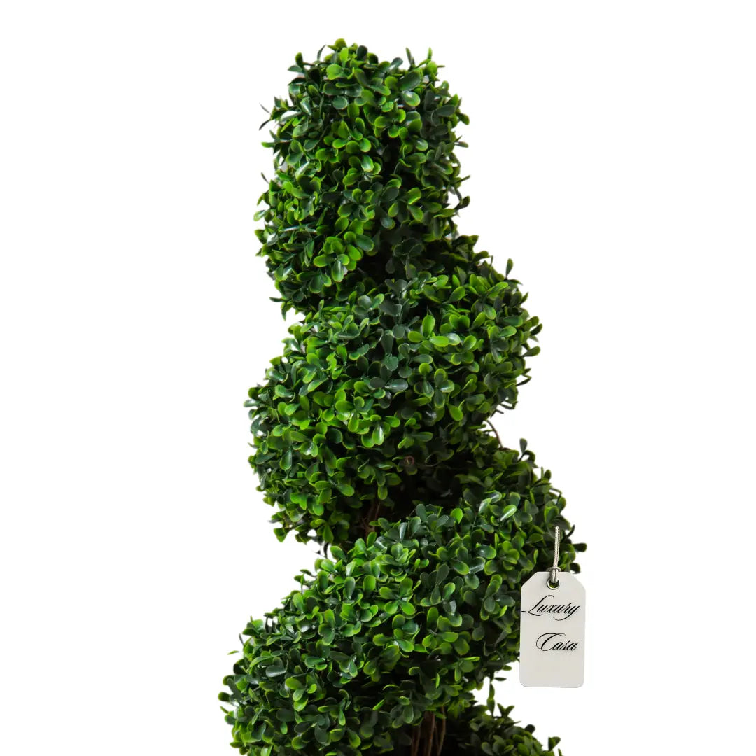 Artificial Topiary Boxwood Spiral Trees 90 Cm Luxury Casa