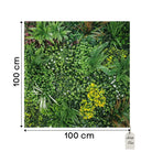 Artificial Tropical Mixed Leaf Green Wall Panel 100x100 cm Luxury Casa