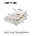 Bed Frame Modern King Queen Size for bedroom Without Mattress Luxury Casa
