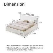 Bed Frame Modern King Queen Size for bedroom Without Mattress Luxury Casa