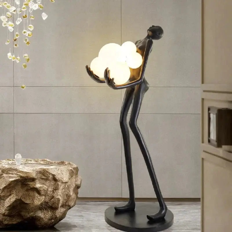 Black Novelty Floor Lamp Luxury Casa