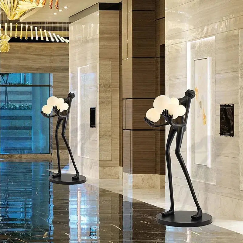 Black Novelty Floor Lamp Luxury Casa