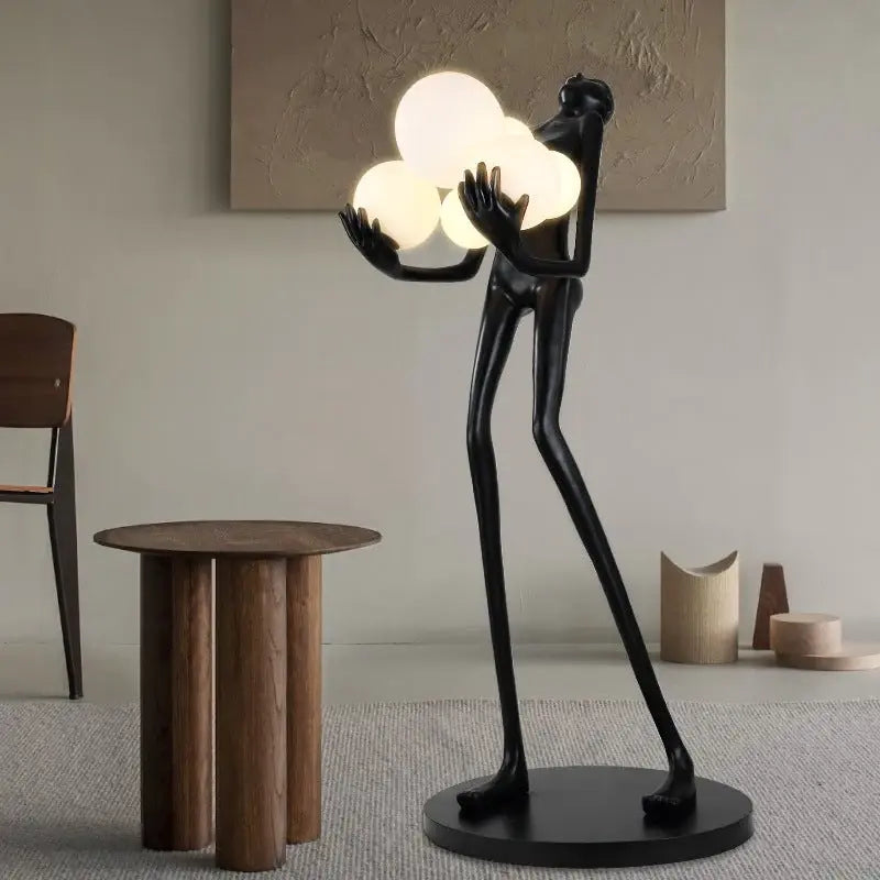 Black Novelty Floor Lamp Luxury Casa