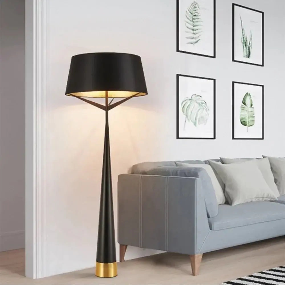 Black With Gold Floor Lamp Luxury Casa