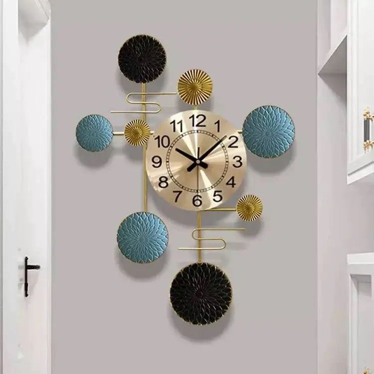 Blossom Wall Clock Metal Clock Luxury Casa