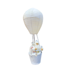 Santa Hot Air Balloon Christmas Decoration (White) Luxury Casa