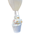 Santa Hot Air Balloon Christmas Decoration (White) Luxury Casa