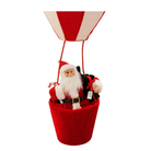 Classic Santa Hot Air Balloon Christmas Decoration (Red & White) Luxury Casa