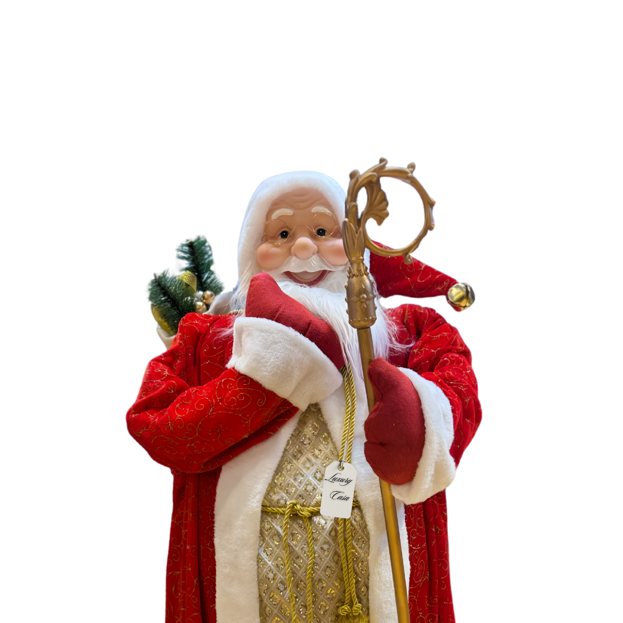 Stately Royal Robes Santa Figure Luxury Casa