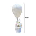 Santa Hot Air Balloon Christmas Decoration (White) Luxury Casa