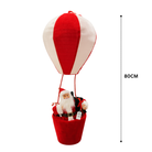 Classic Santa Hot Air Balloon Christmas Decoration (Red & White) Luxury Casa