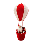 Classic Santa Hot Air Balloon Christmas Decoration (Red & White) Luxury Casa