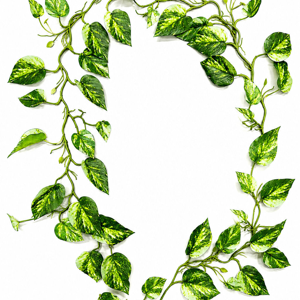 Artificial Variegated Pothos Hanging Vine Garland